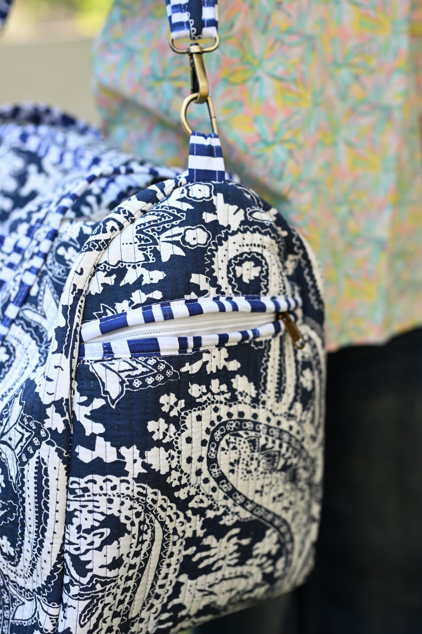 large printed tote