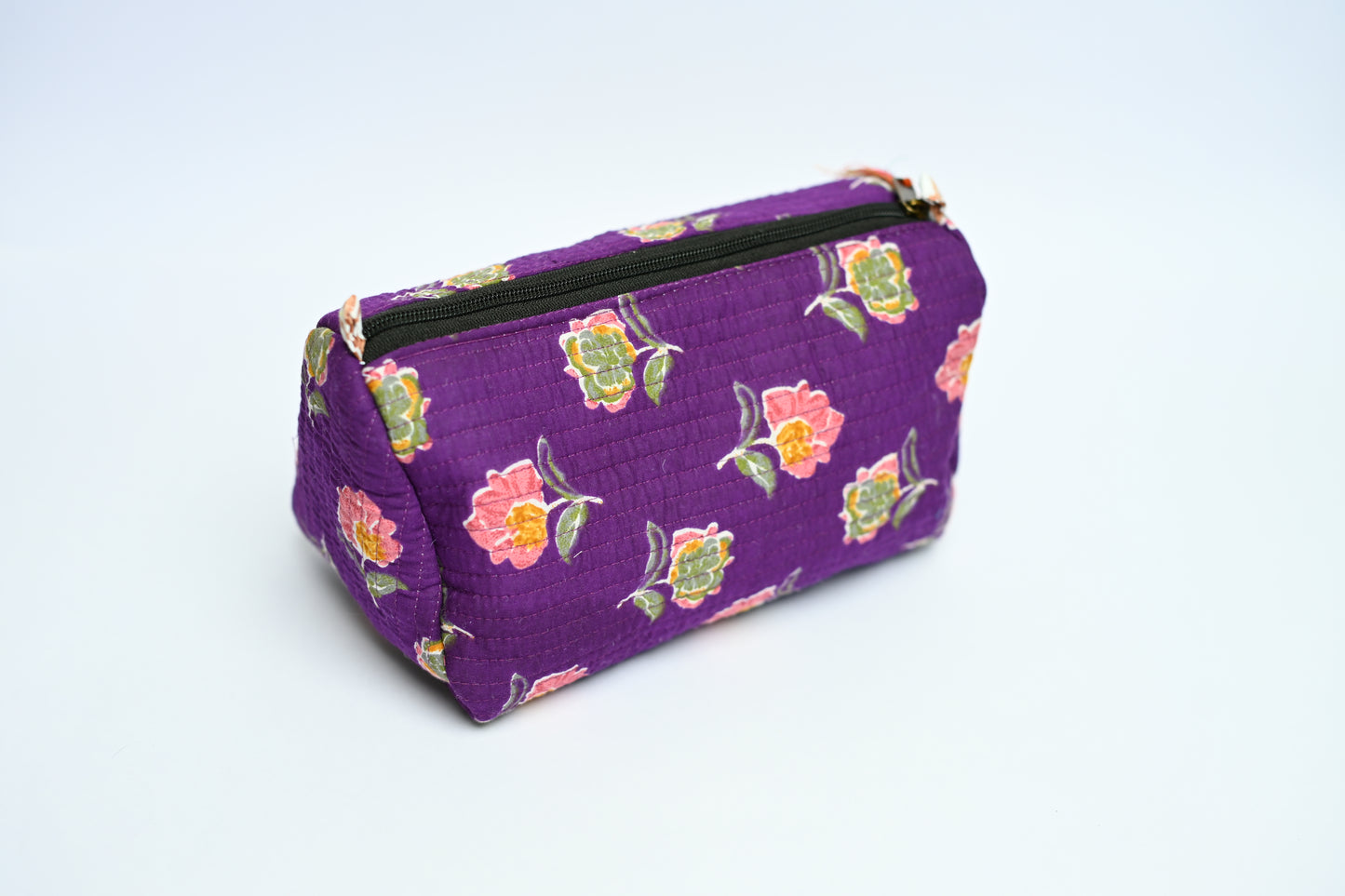 quilted multipurpose pouch (set of 3)