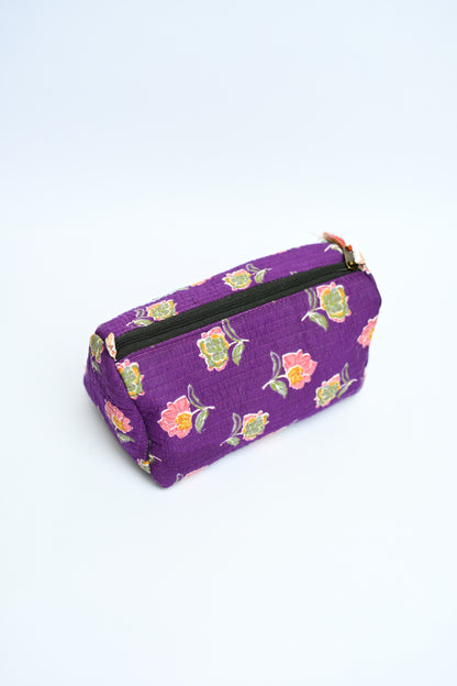 quilted multipurpose pouch (set of 3)