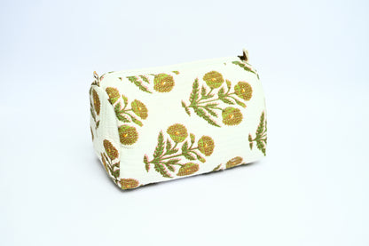 quilted multipurpose pouch (set of 3)