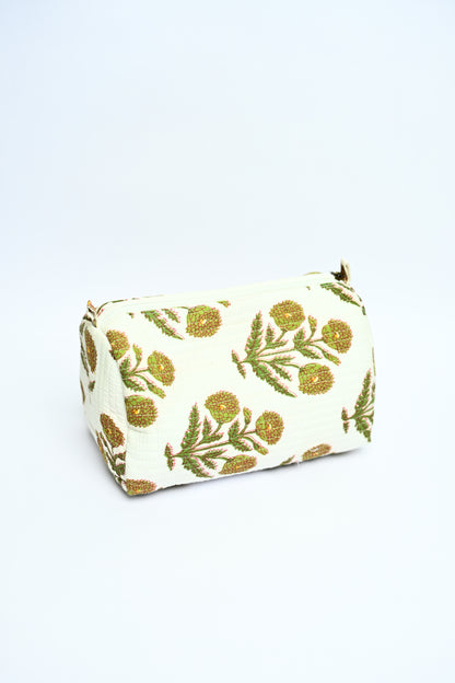 quilted multipurpose pouch (set of 3)