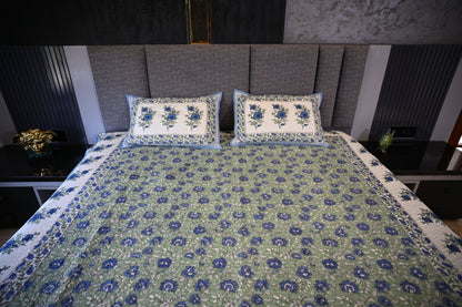 BLOCK BIRD HANDLOOK DOUBLE LARGE TNT JUTE BEDCOVER