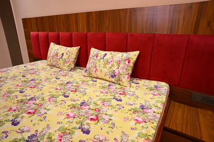 NATURE ART DOUBLE LARGE BEDSHEETS  BY BLUE BIRD