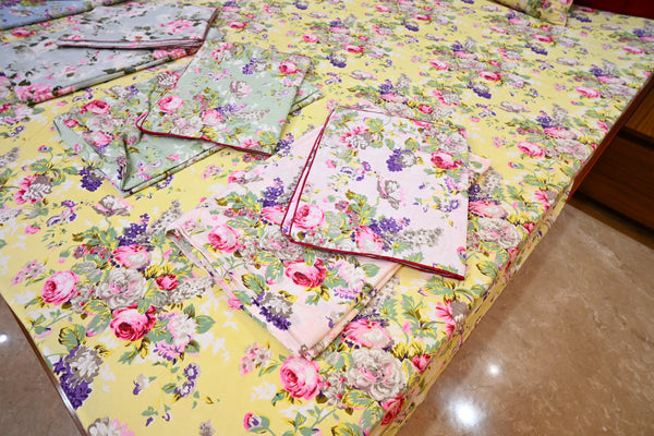 NATURE ART DOUBLE LARGE BEDSHEETS  BY BLUE BIRD