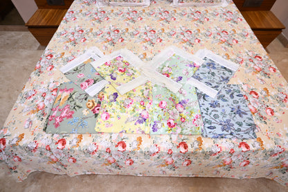 NATURE ART DOUBLE LARGE BEDSHEETS  BY BLUE BIRD