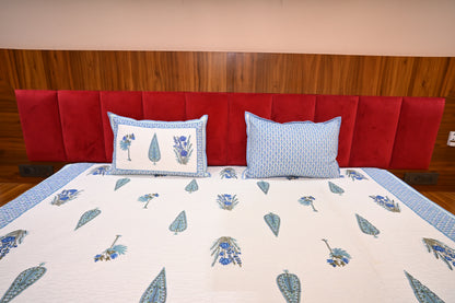 NATURE ART DOUBLE LARGE BEDSHEETS  BY BLUE BIRD