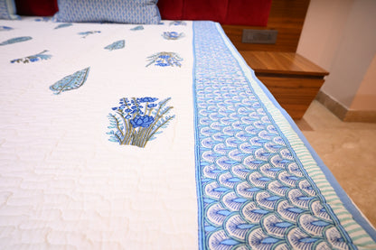NATURE ART DOUBLE LARGE BEDSHEETS  BY BLUE BIRD