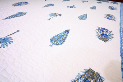 NATURE ART DOUBLE LARGE BEDSHEETS  BY BLUE BIRD