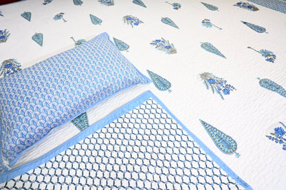 NATURE ART DOUBLE LARGE BEDSHEETS  BY BLUE BIRD