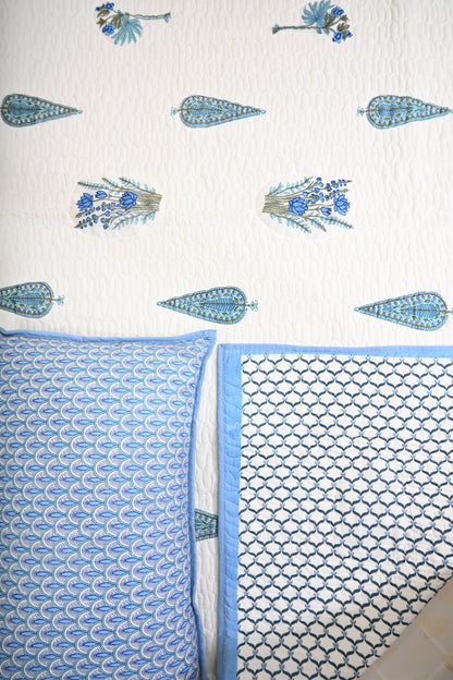 NATURE ART DOUBLE LARGE BEDSHEETS  BY BLUE BIRD