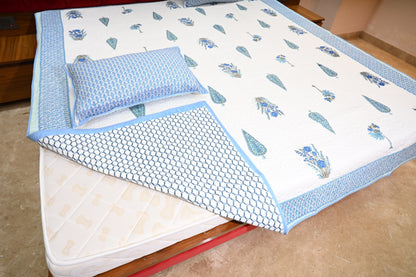 NATURE ART DOUBLE LARGE BEDSHEETS  BY BLUE BIRD