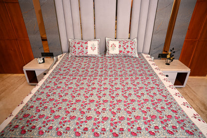 BLOCK BIRD HANDLOOK DOUBLE LARGE TNT JUTE BEDCOVER