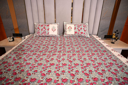 BLOCK BIRD HANDLOOK DOUBLE LARGE TNT JUTE BEDCOVER