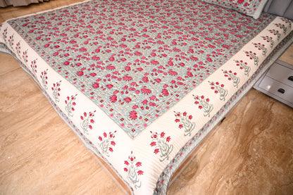 BLOCK BIRD HANDLOOK DOUBLE LARGE TNT JUTE BEDCOVER