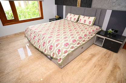 BLOCK BIRD HANDLOOK DOUBLE LARGE TNT JUTE BEDCOVER