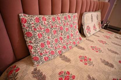 BLOCK BIRD HANDLOOK DOUBLE LARGE TNT JUTE BEDCOVER