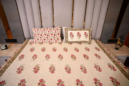BLOCK BIRD HANDLOOK DOUBLE LARGE TNT JUTE BEDCOVER