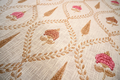 BLOCK BIRD HANDLOOK DOUBLE LARGE TNT JUTE BEDCOVER