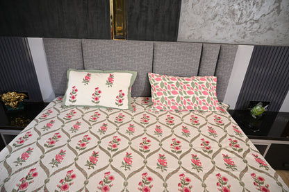 BLOCK BIRD HANDLOOK DOUBLE LARGE BEDSHEETS