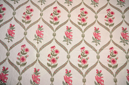 BLOCK BIRD HANDLOOK DOUBLE LARGE BEDSHEETS