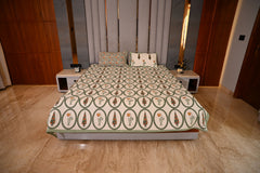 BLOCK BIRD HANDLOOK DOUBLE LARGE BEDSHEETS