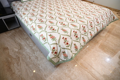 BLOCK BIRD HANDLOOK DOUBLE LARGE BEDSHEETS