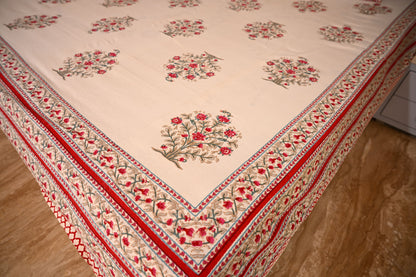 BLOCK BIRD HANDLOOK DOUBLE LARGE BEDSHEETS