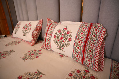 BLOCK BIRD HANDLOOK DOUBLE LARGE BEDSHEETS