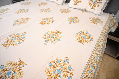 BLOCK BIRD HANDLOOK DOUBLE LARGE BEDSHEETS