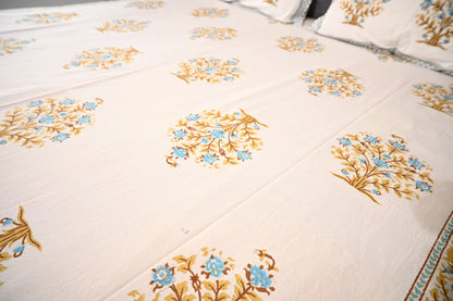 BLOCK BIRD HANDLOOK DOUBLE LARGE BEDSHEETS