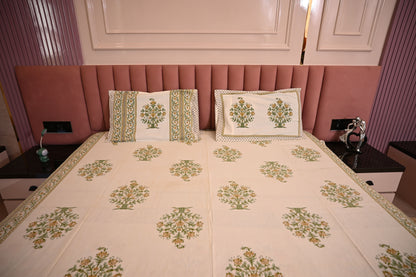 BLOCK BIRD HANDLOOK DOUBLE LARGE BEDSHEETS
