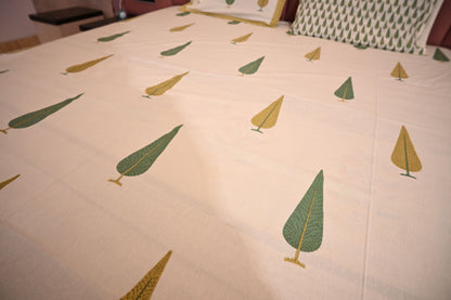 BLOCK BIRD HANDLOOK DOUBLE LARGE BEDSHEETS