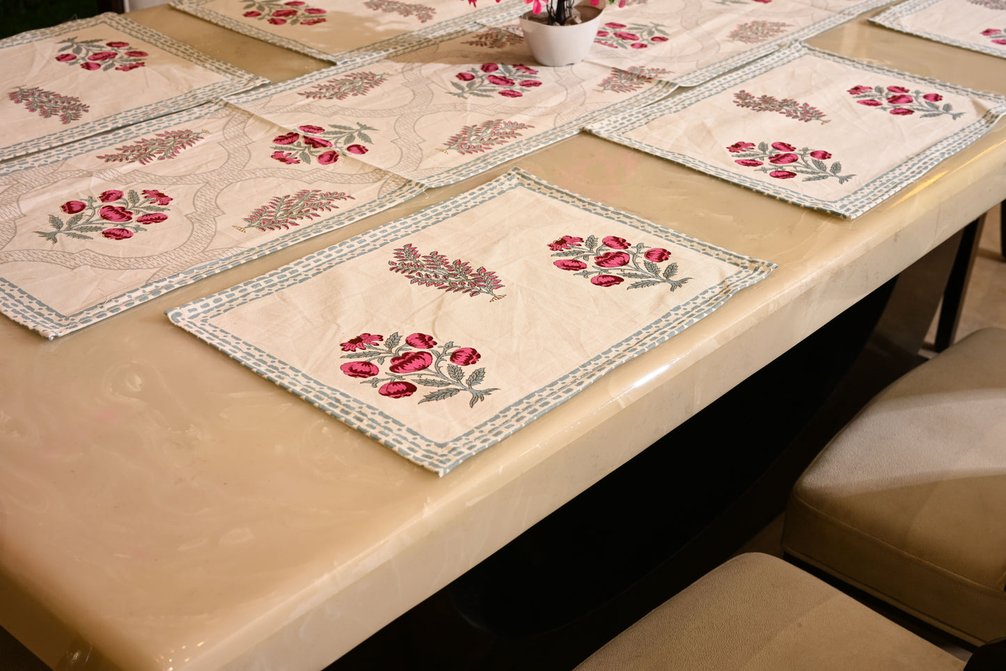 Hand Block Runner+Mat Set