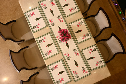 Hand Block Runner+Mat Set