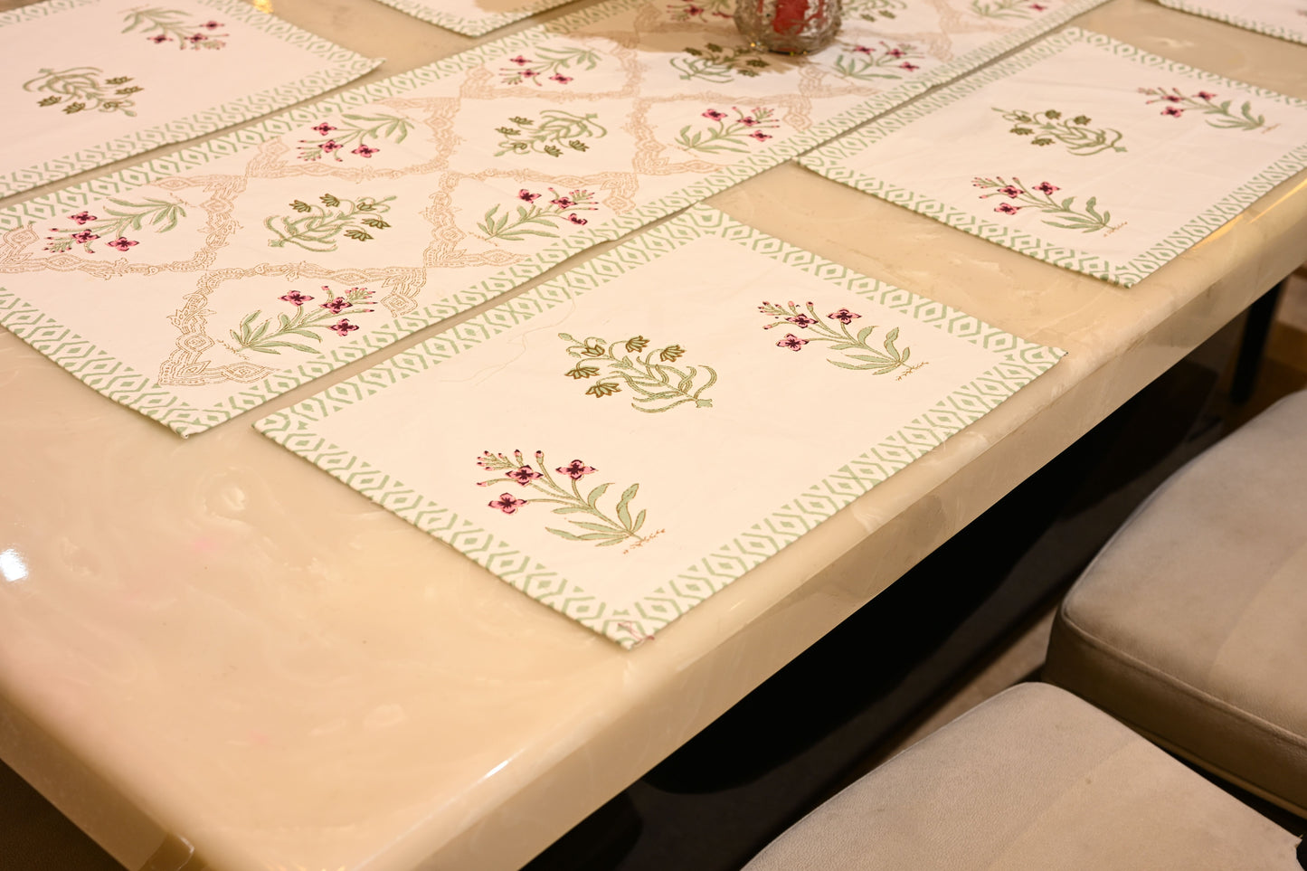Hand Block Runner+Mat Set