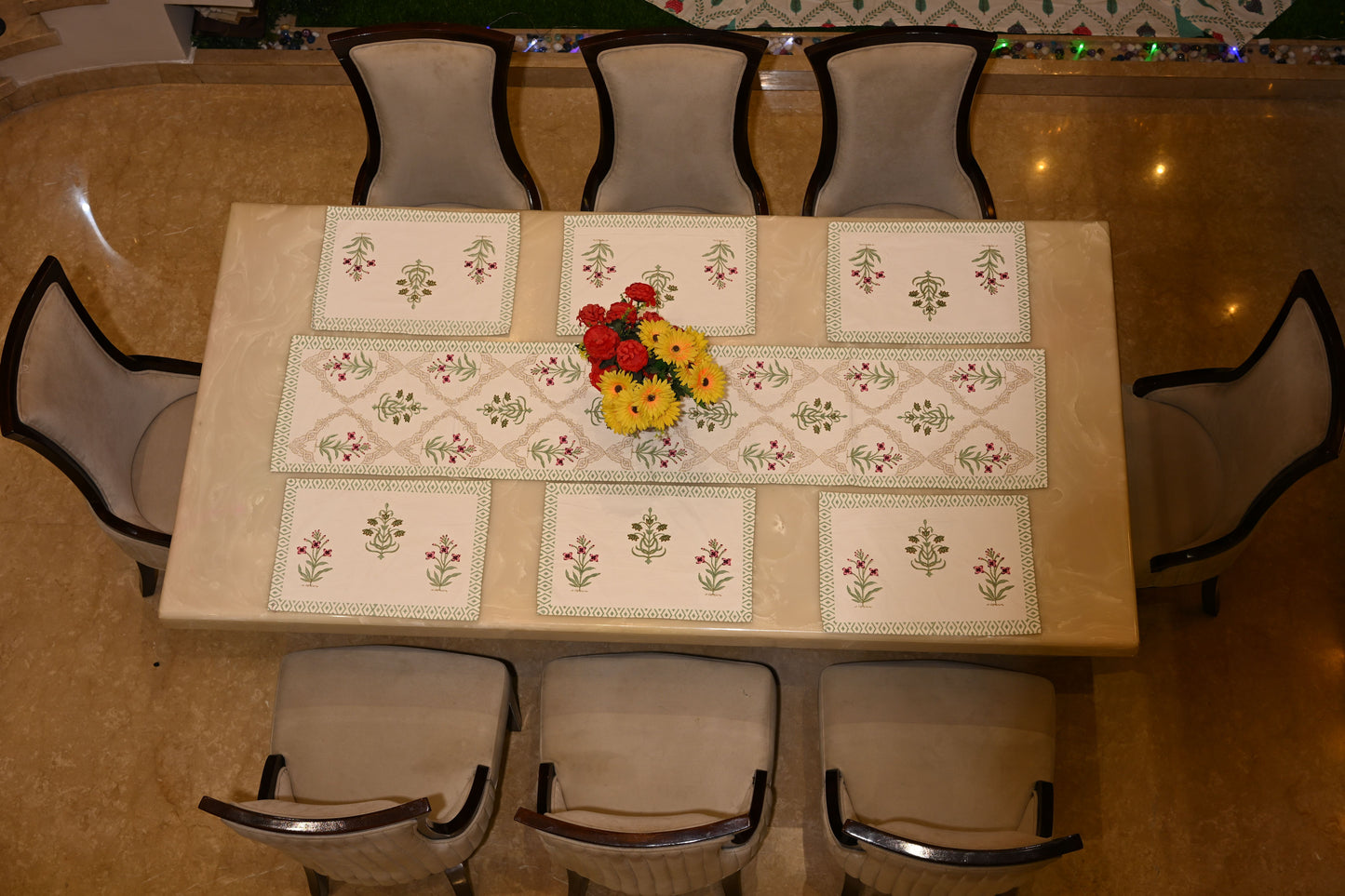 Hand Block Runner+Mat Set