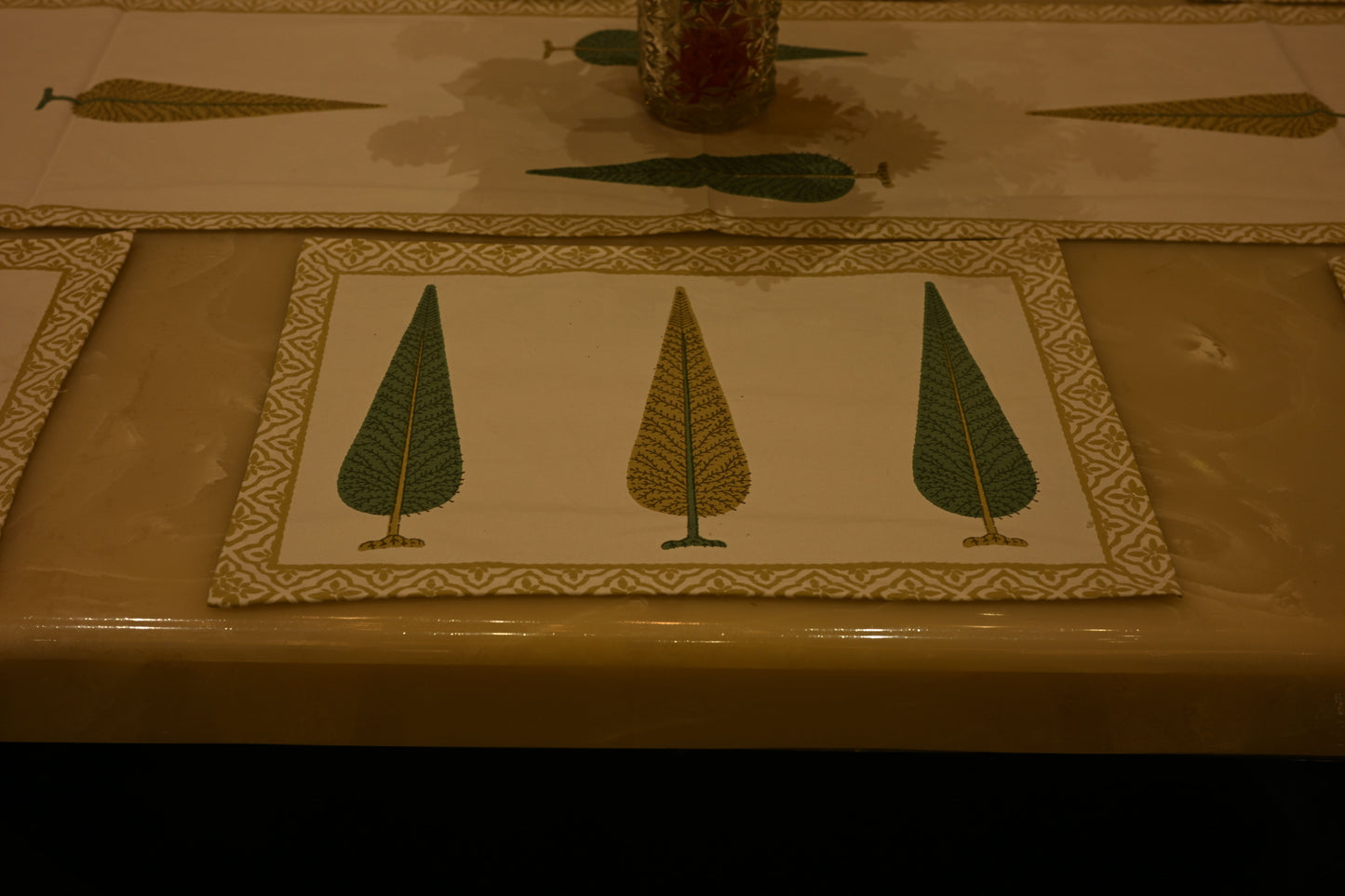 Hand Block Runner+Mat Set
