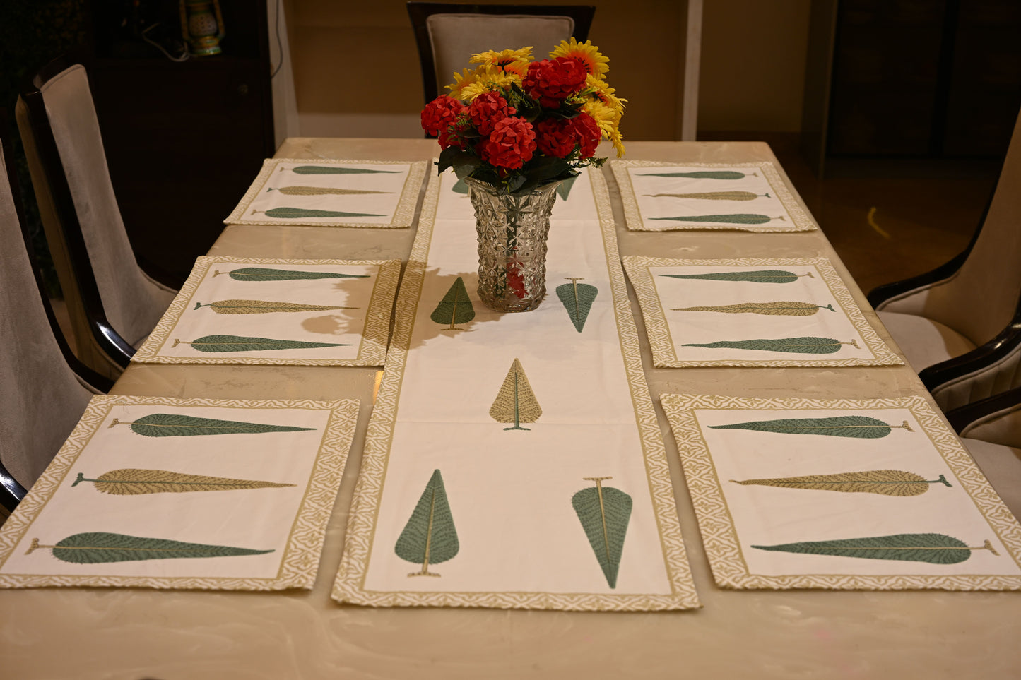 Hand Block Runner+Mat Set
