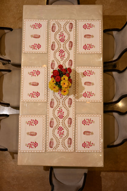 Hand Block Runner+Mat Set
