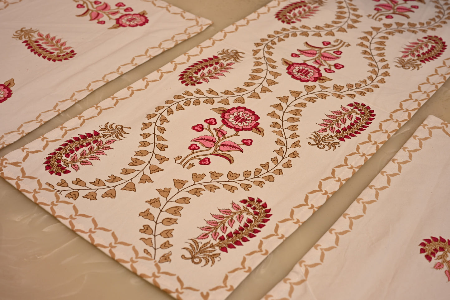 Hand Block Runner+Mat Set