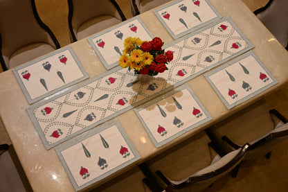 Hand Block Runner+Mat Set