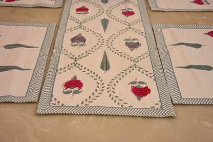 Hand Block Runner+Mat Set