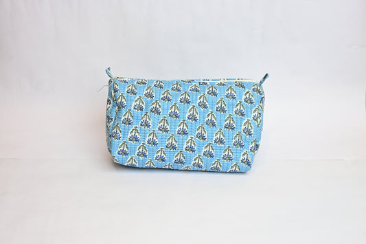 quilted multipurpose pouch (set of 3)