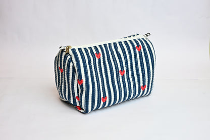 quilted multipurpose pouch (set of 3)
