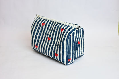 quilted multipurpose pouch (set of 3)
