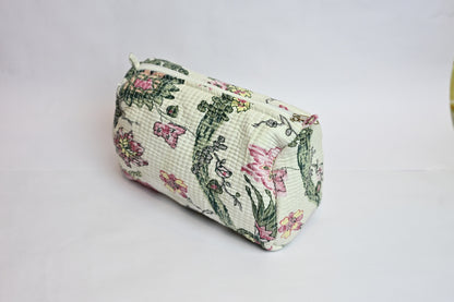 quilted multipurpose pouch (set of 3)