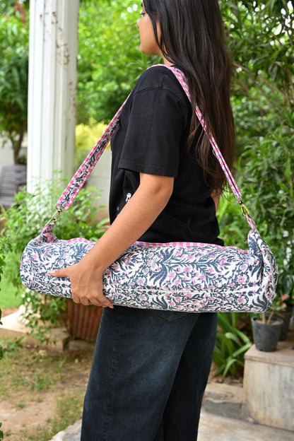 quilted yoga mat bag
