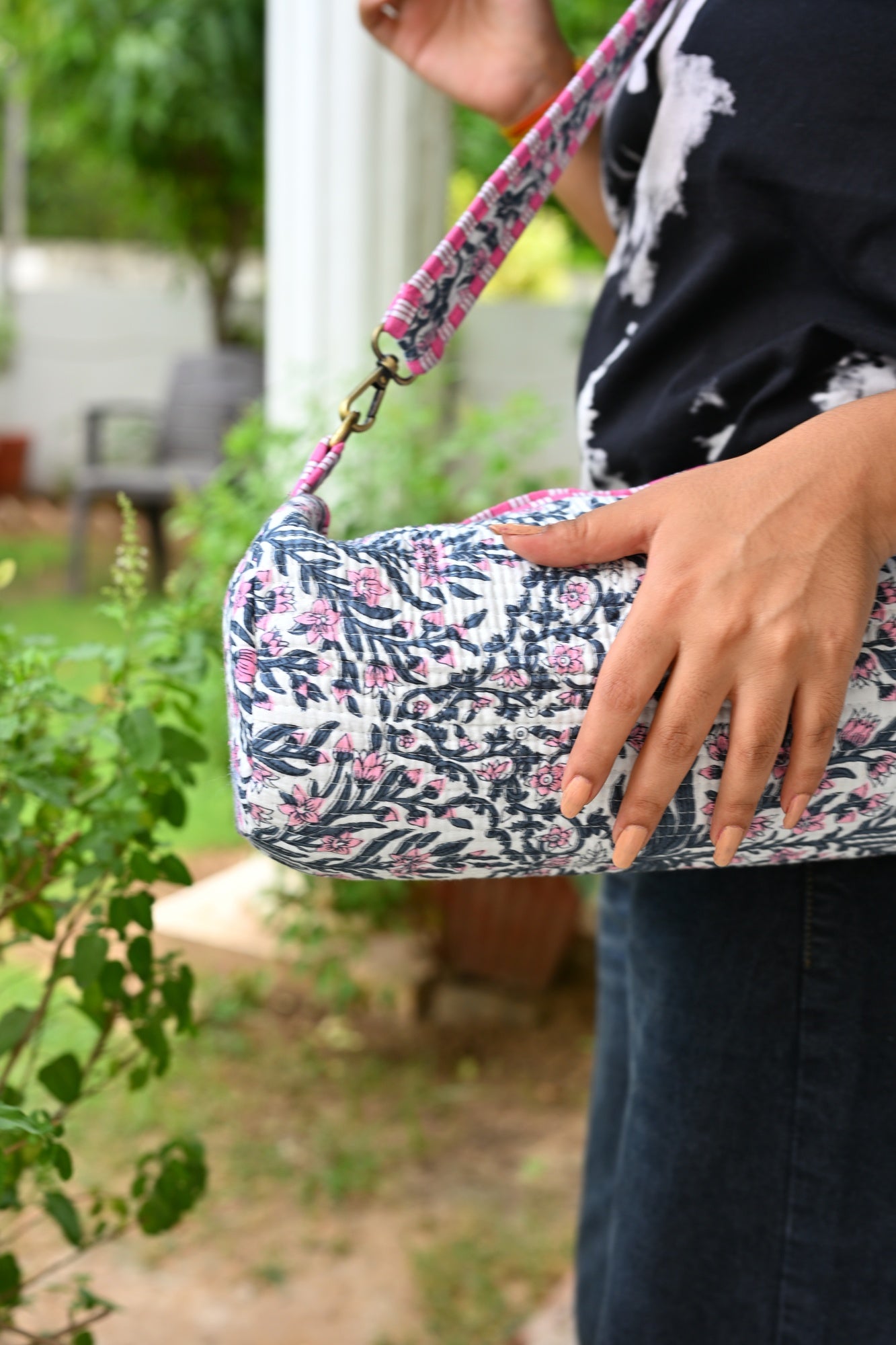 quilted yoga mat bag