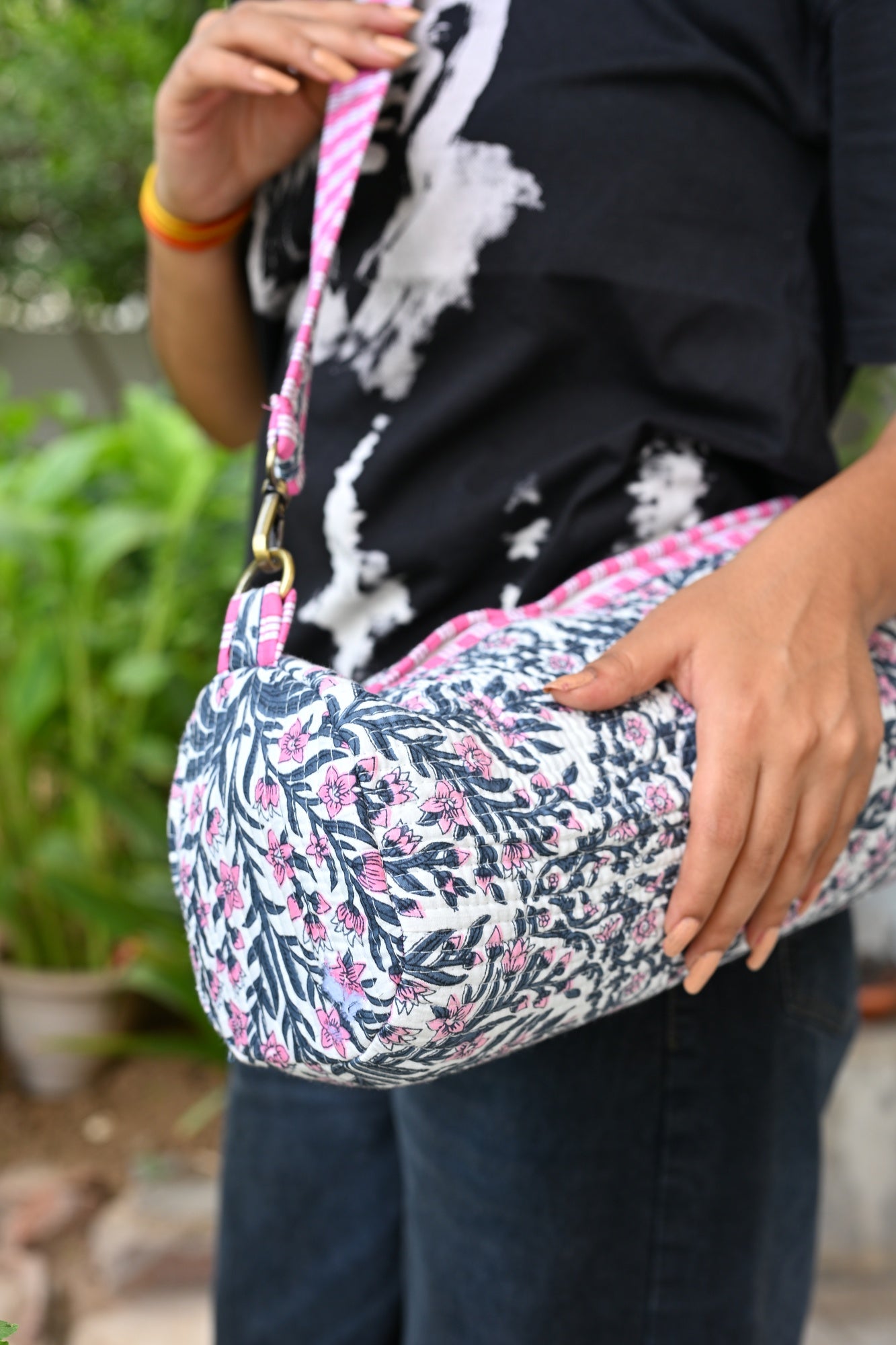 quilted yoga mat bag