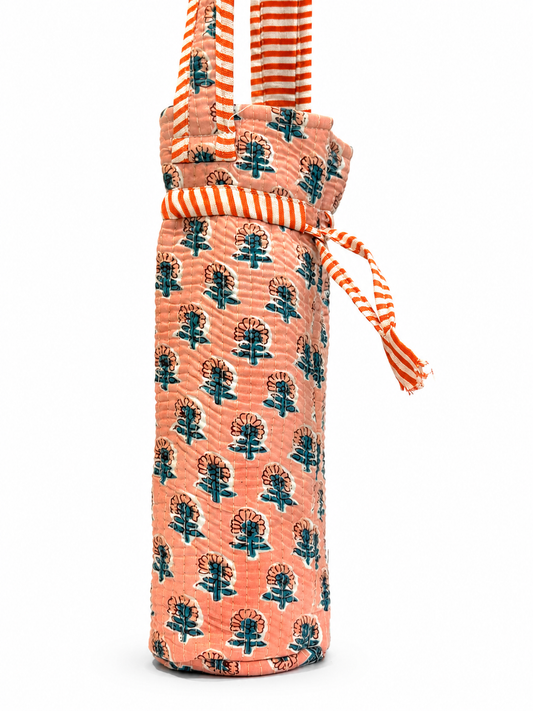 Handcrafted Quilted 1 Litre Water Bottle Cover
